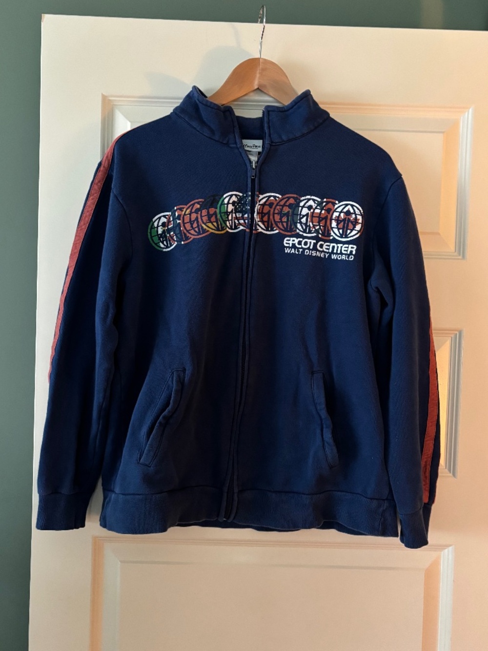 Disney Parks - Epcot Center Full-Zip Sweatshirt - Unisex size XL - Navy blue